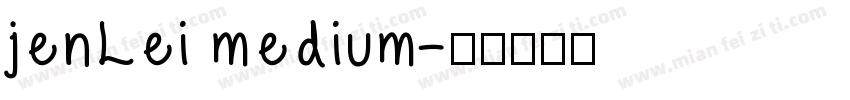 jenLei medium字体转换